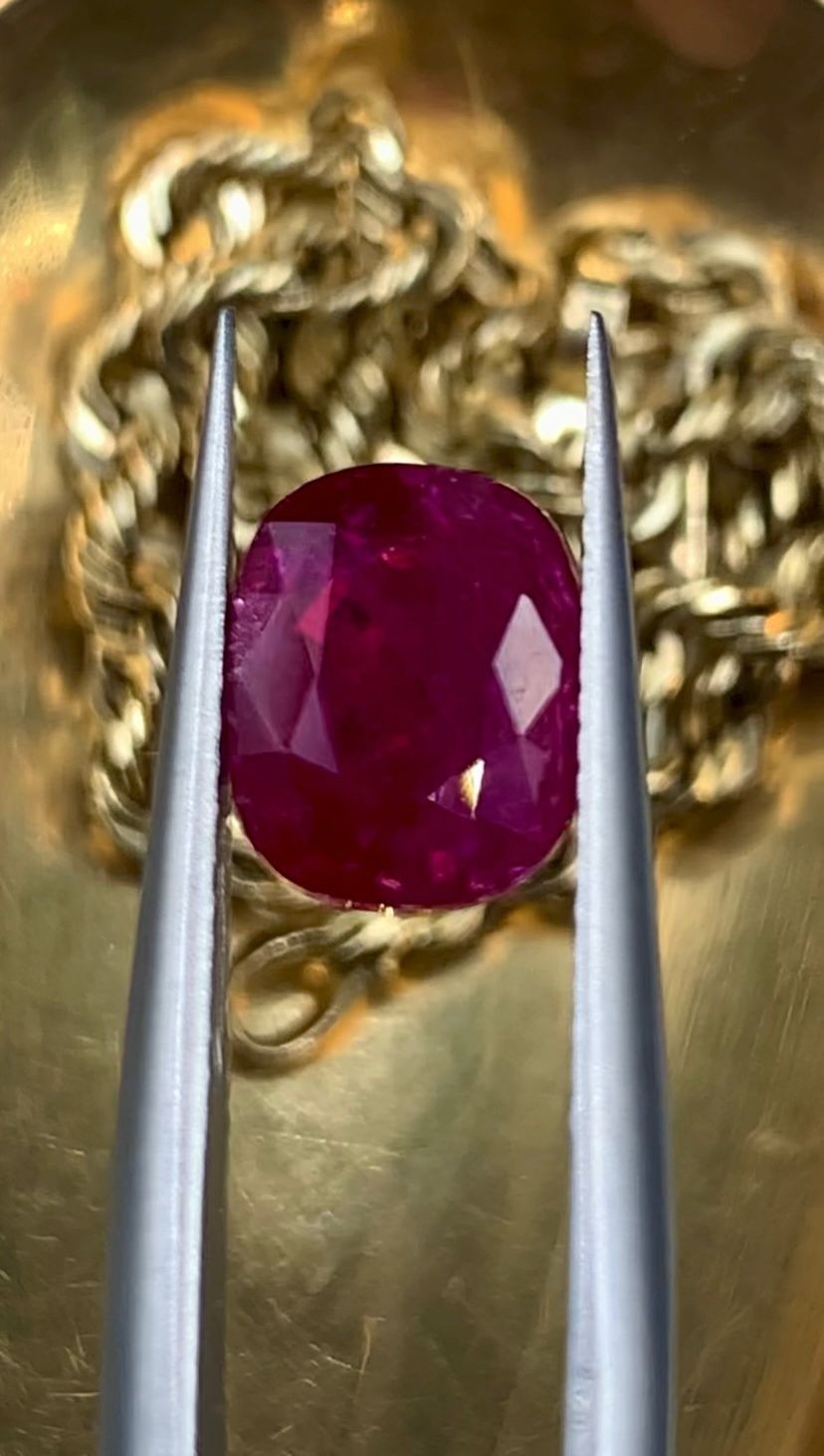 2.25Ct Natural Unheated Rare Purplish-Red Ruby From Mozambique