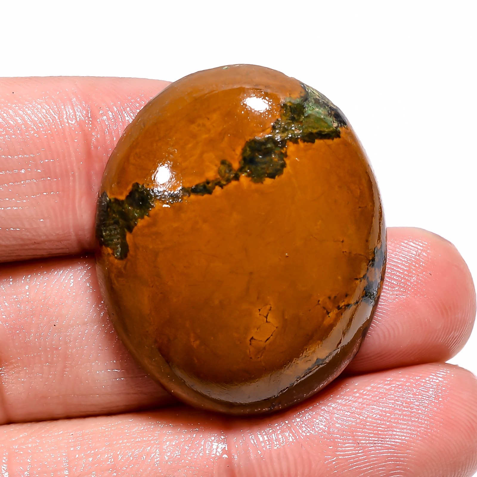 45.70 Ct A++ 100% Natural Tibet Turquoise Oval Shape Cabochon Gemstone 26X33X8mm