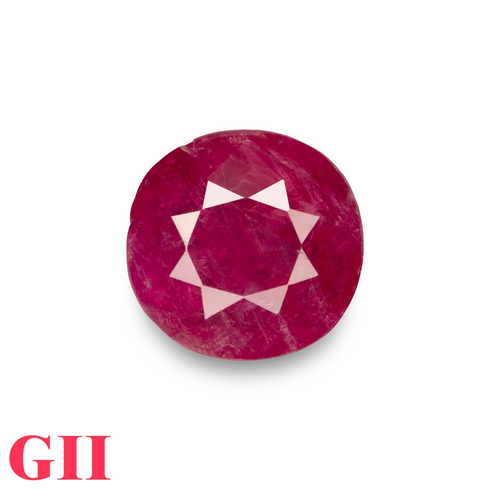 GII Certified MOGOK BURMA Ruby 3.04 Ct. Natural Untreated CUSHION Loose Gemstone