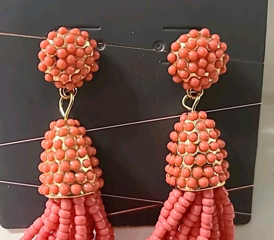 TASSEL EARRINGS CORAL SUGARFIX BY BAUBLEBAR