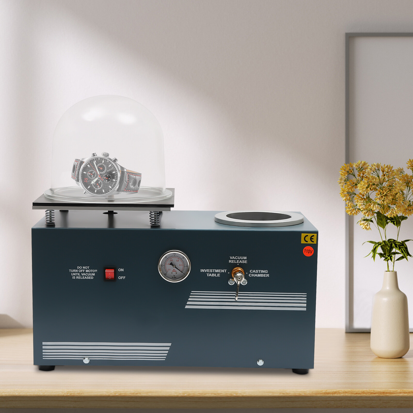 110V 2L Vacuum Investing Casting Investment Machine for Jewelry Lost Wax Cast