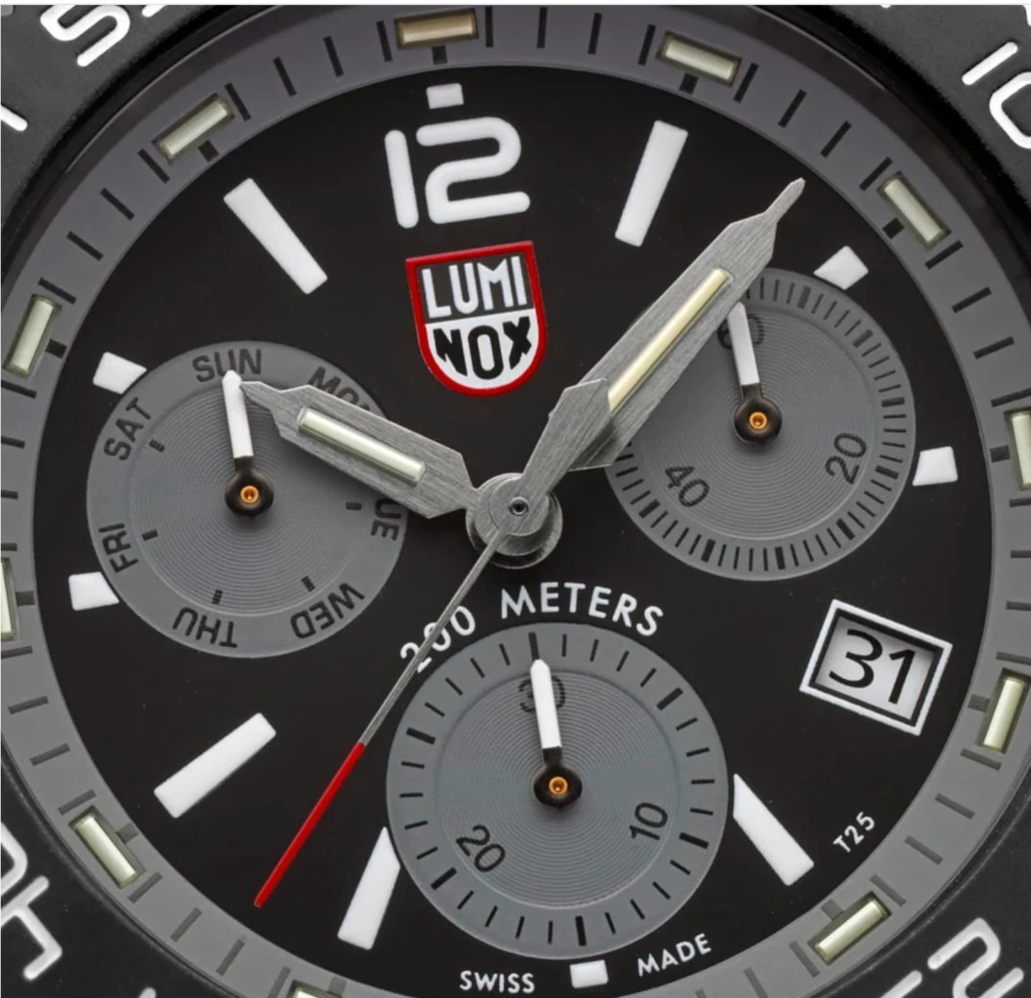 Luminox XS.3148 Pacific Diver Chronograph 44mm Graphite Grey Swiss Watch 200M