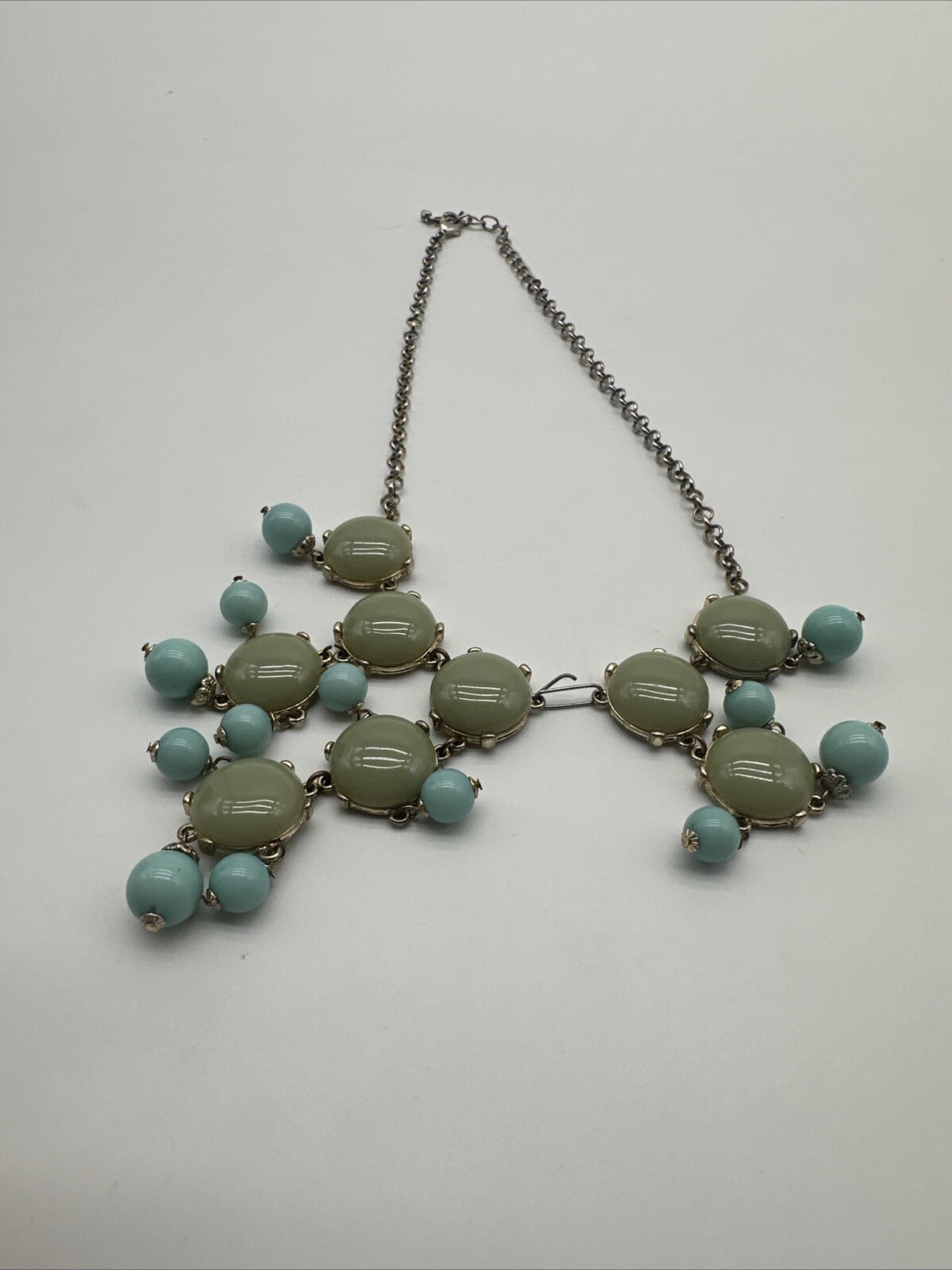 Hawaii Sea Glass Boho Stack Hippie North Shore Turquoise Necklace-13In…34