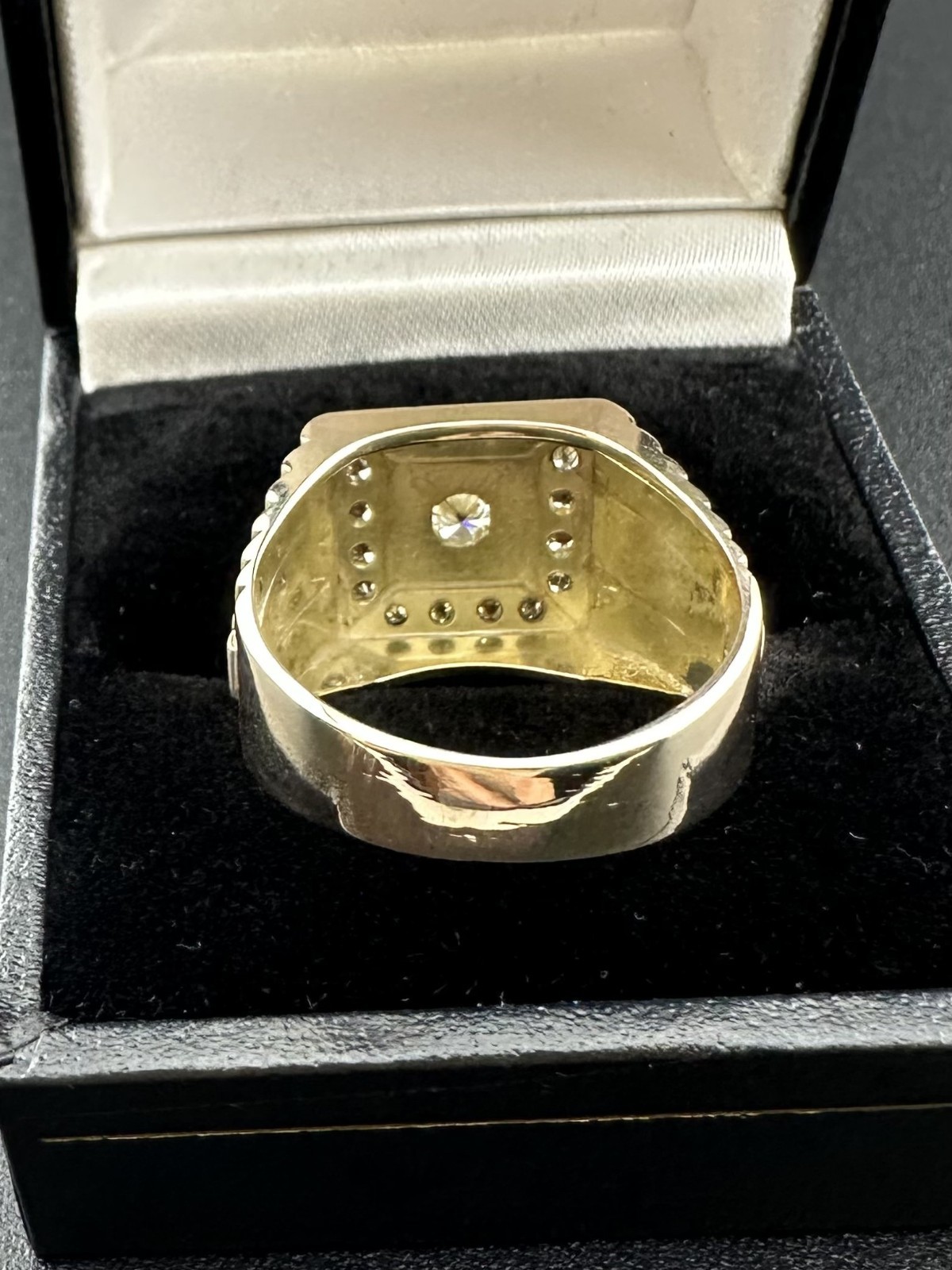 14k Yellow Gold Diamond Size 9.5 Ring 0.40ctw 0.27ct Center 5.6dwt 8.7g