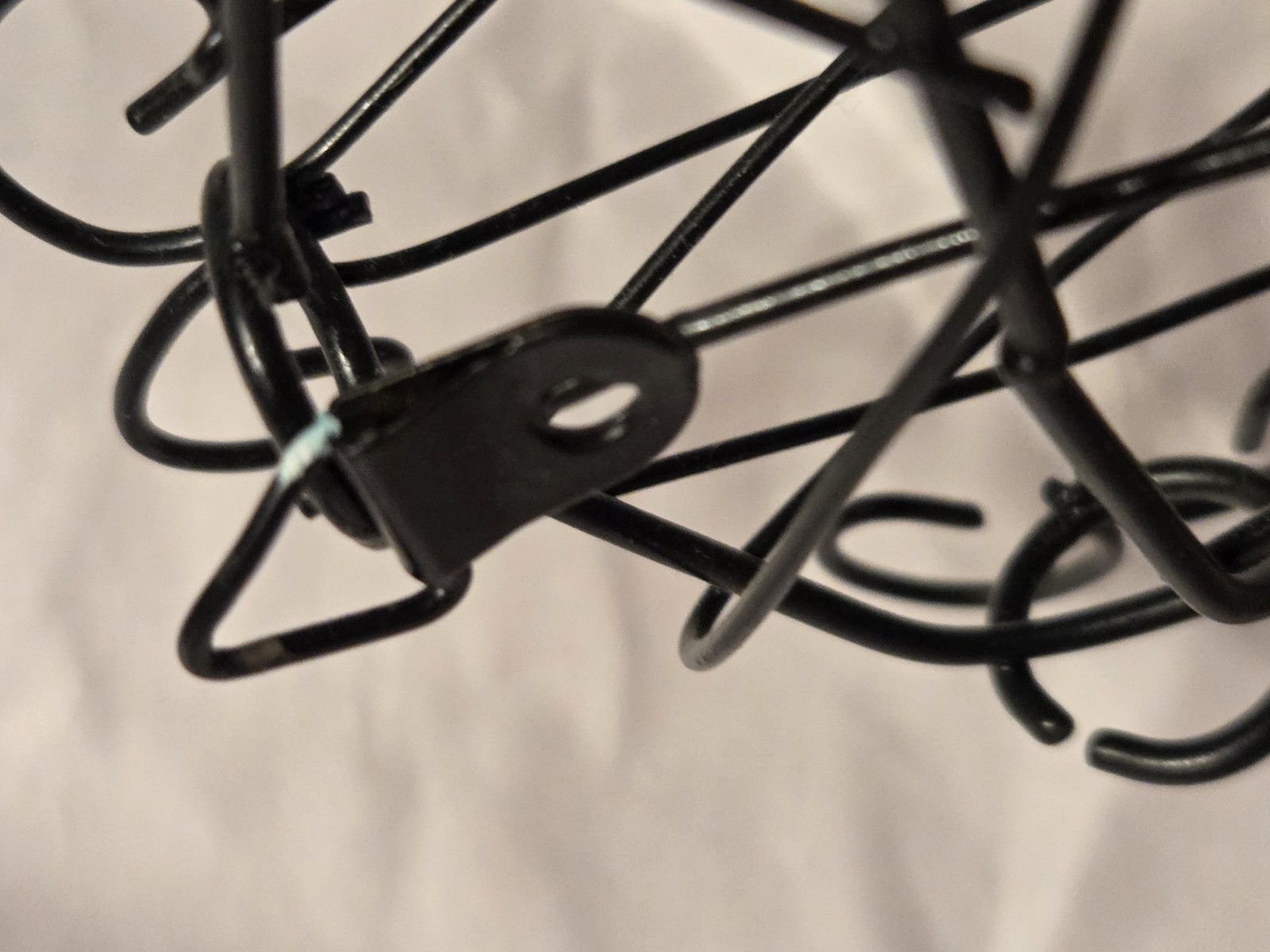 6.5″ Black Metal Wire Dress Form Mannequin Jewelry Holder Wall Hook Set Of 6