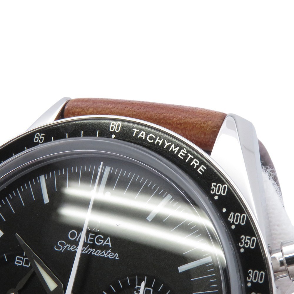 OMEGA Speedmaster Moonwatch FirstOMEGA InSpace 39.7mm Stainless Steel/Leathe…