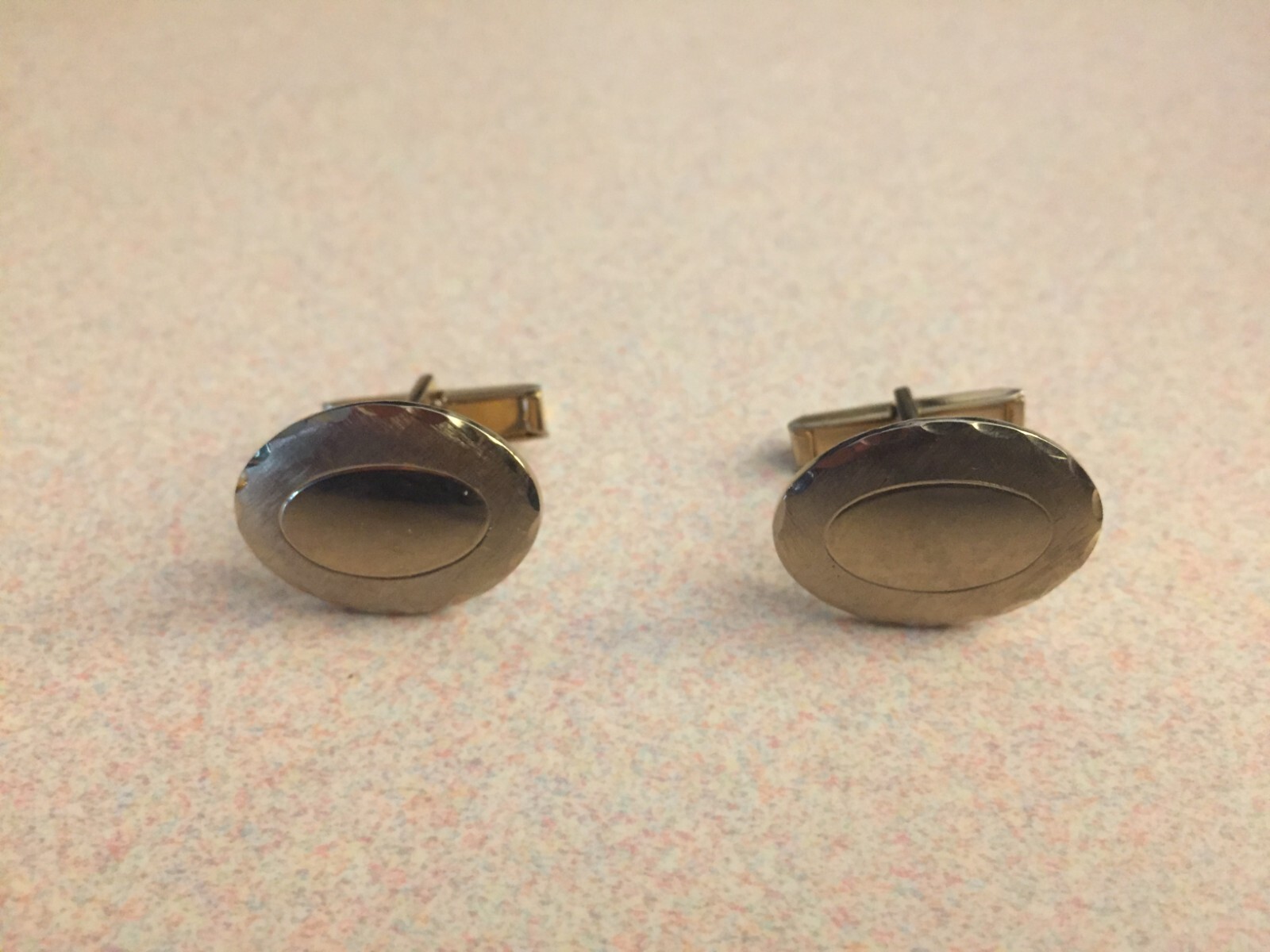 Vintage 12K Gold Plated Cuff Links (Engravable)