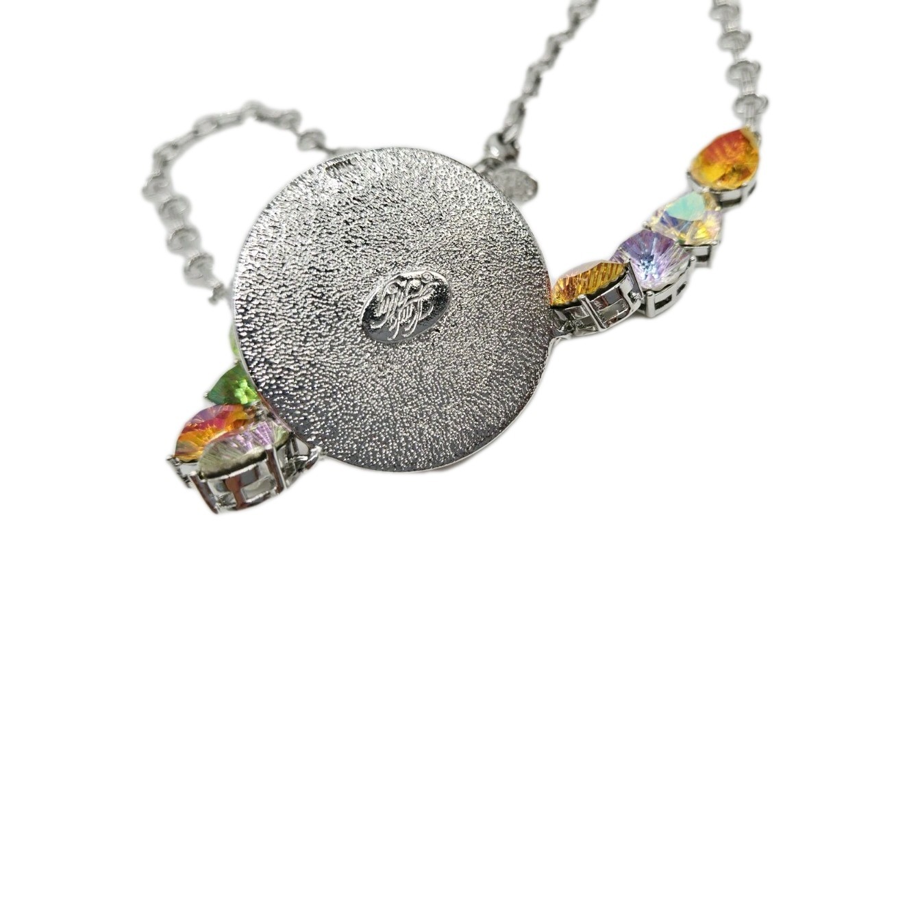 Kirks Folly Necklace Cosmic Bliss Empress Seaview Moon Silver tone Set 2pc
