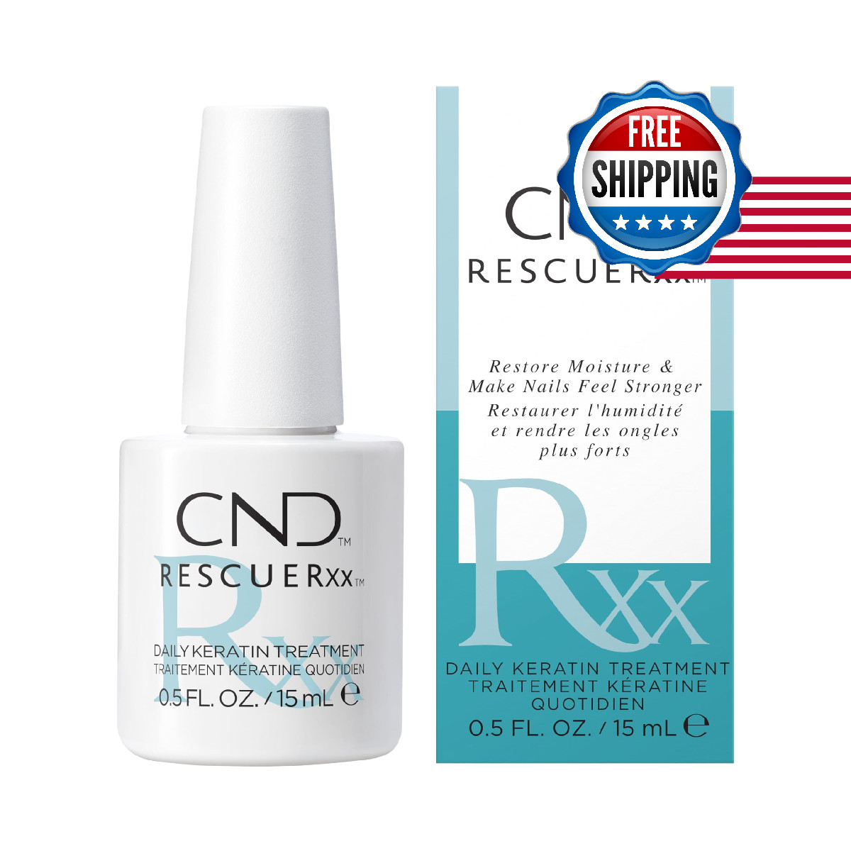 Cnd Rescuerxx Daily Keratin Treatment 0.5 Fl Oz Packaging May Vary Cndms0026