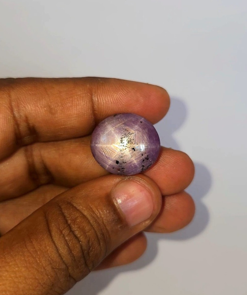 Natural 45.70 ct Star Ruby Pink Oval Cabochon untreated loose gemstone