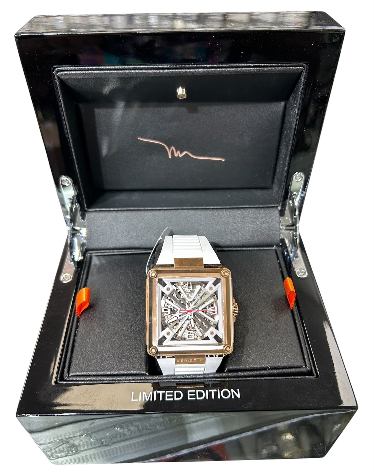 Bulova Men’s Series X Mark Anthony Automatic Skeleton White Watch 41MM 97A194