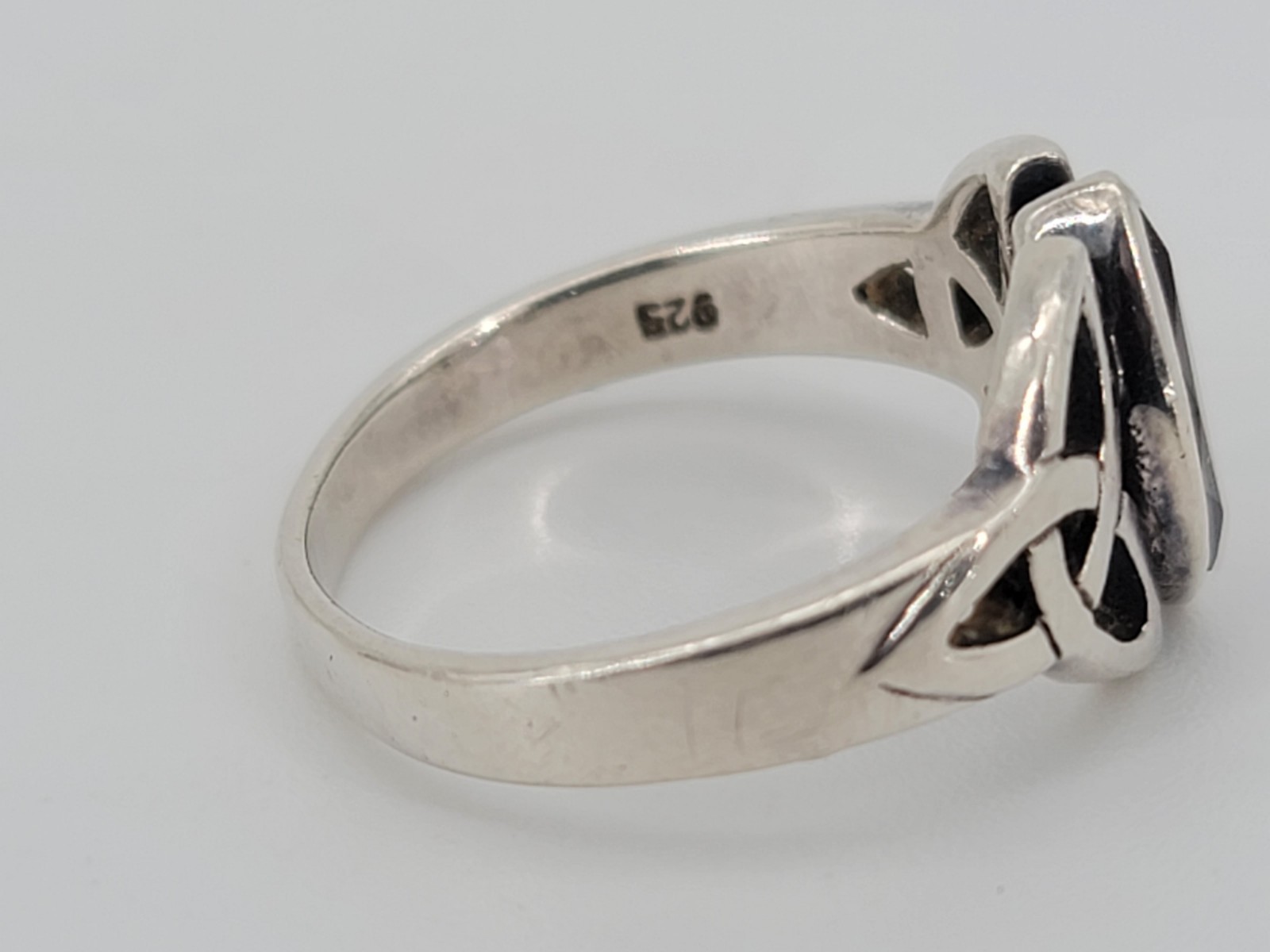 925 PSCL Marked Peter Stone Sterling Silver Celtic Knot RING