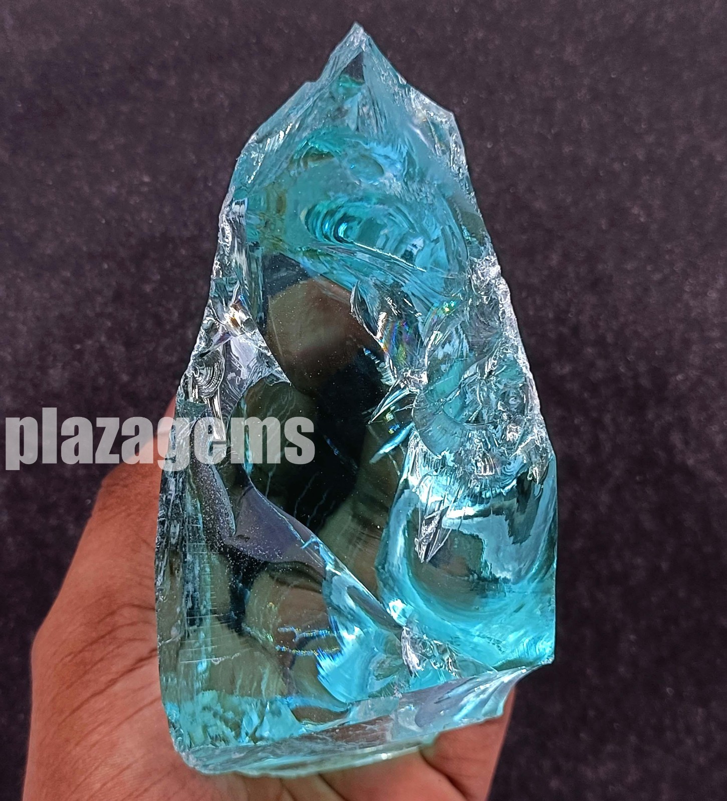Huge 3000 CT Aquamarine Rough Stone – Natural Blue, Uncut, EGL Certified 5ASF