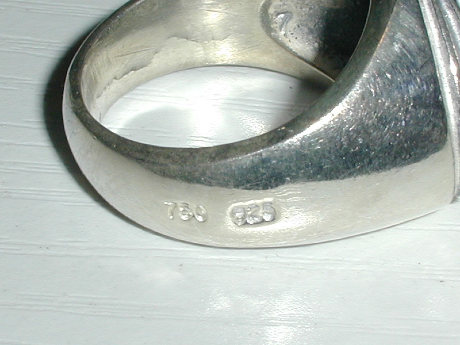 LAGOS CAVIAR STERLING HEART SHAPED RIBBED RING W/ 18K GOLD ACCENT- SIZE 7 1/2!