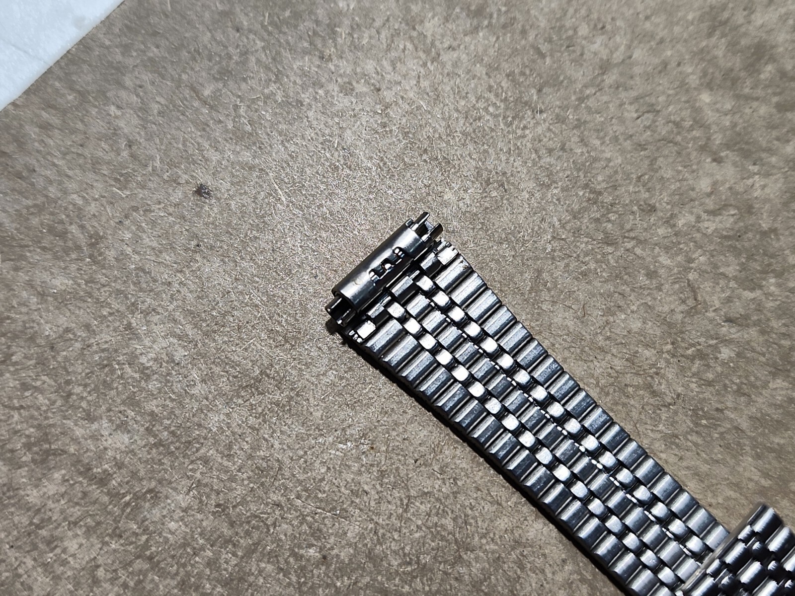 Ladies Vintage NOS Speidel 10-13mm 2 Piece Stainless Sliding Clasp Watch Band