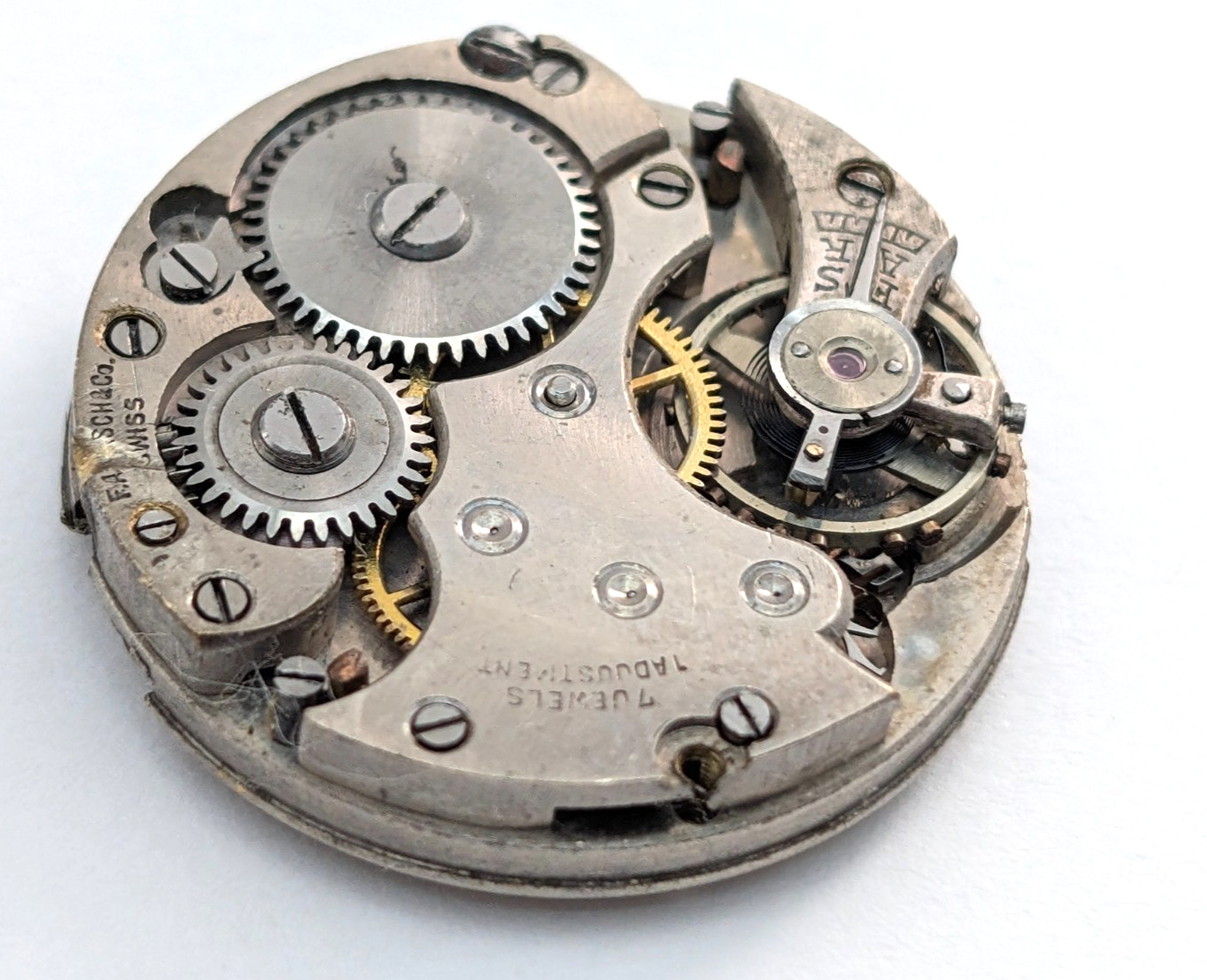 Vintage ESPRIT 7 Jewels Art Deco Ladies 24mm Watch Swiss Movement PARTS REPAIR