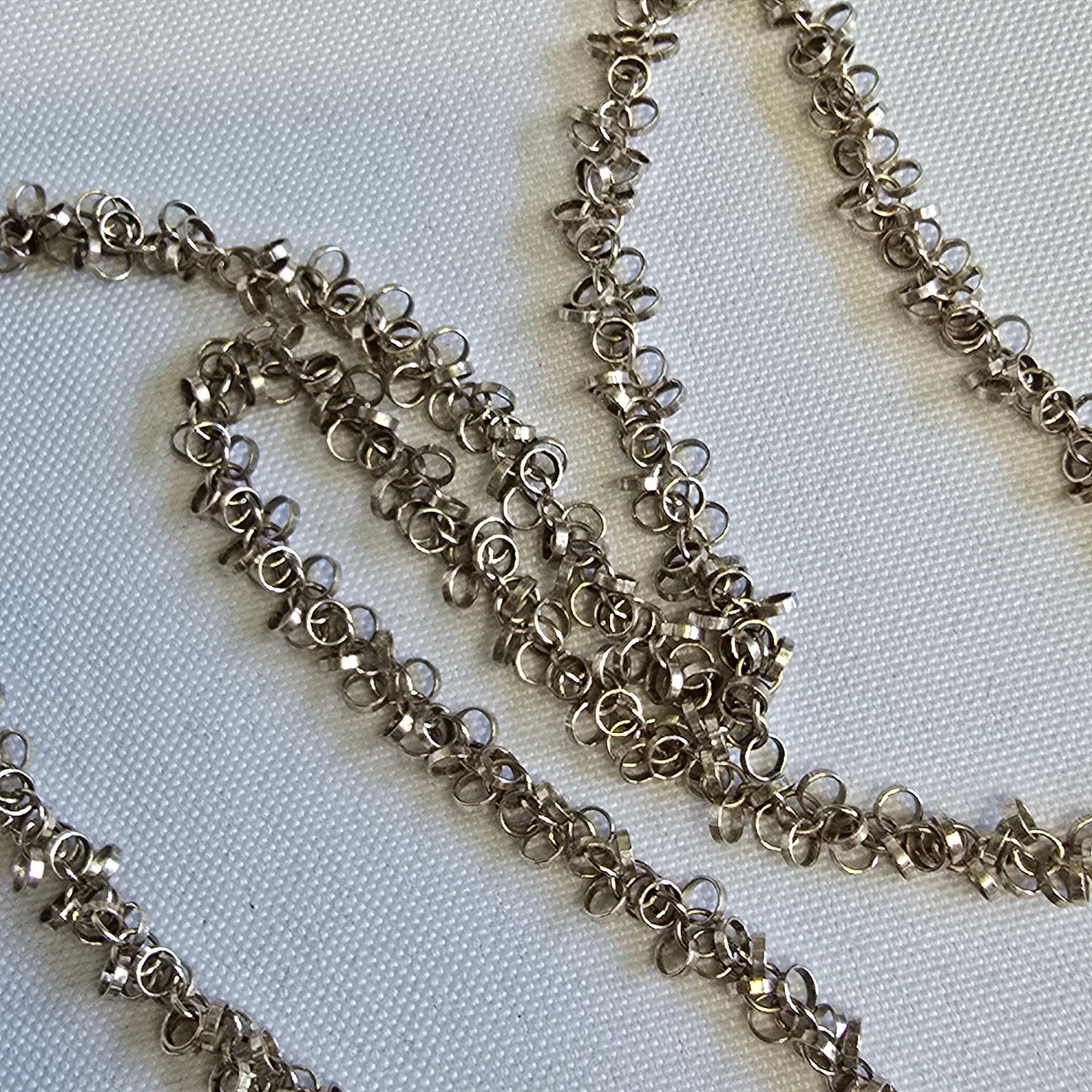 Sterling Silver Necklace 15.7g Fine Jewelry 22″ Unique Chain Lobster Clasp
