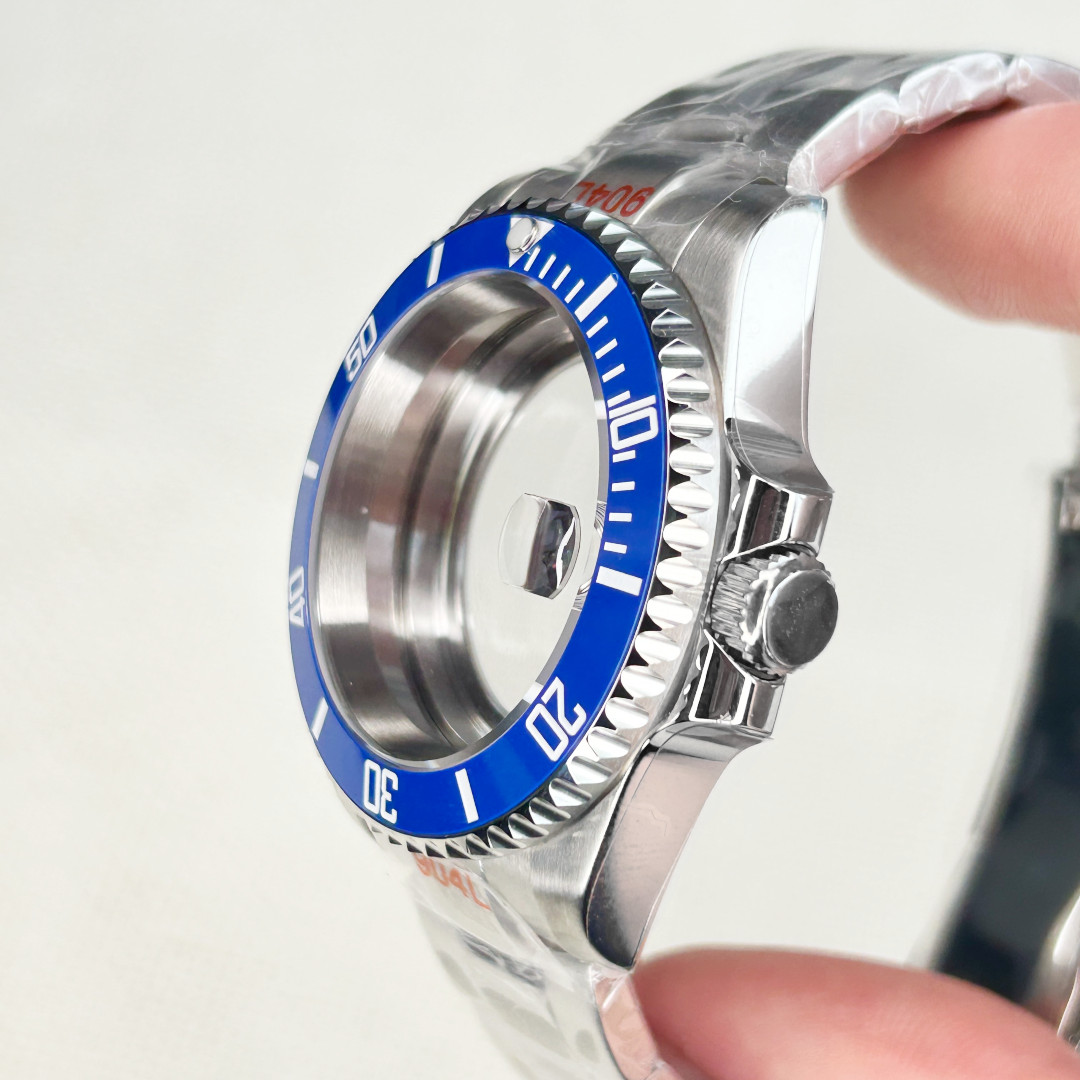 40mm Brushed 20ATM Watch Case Sub GMT Bezel Mod For Nh35 Nh36 Nh34 Movement