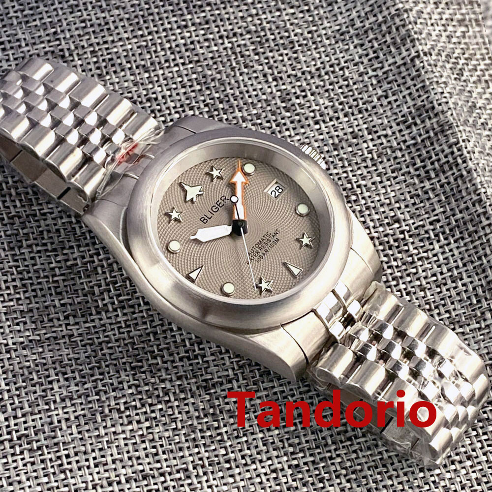 36mm/39mm Automatic Men’s Watch NH35 Movement Brushed Case Sapphire Crystal Date