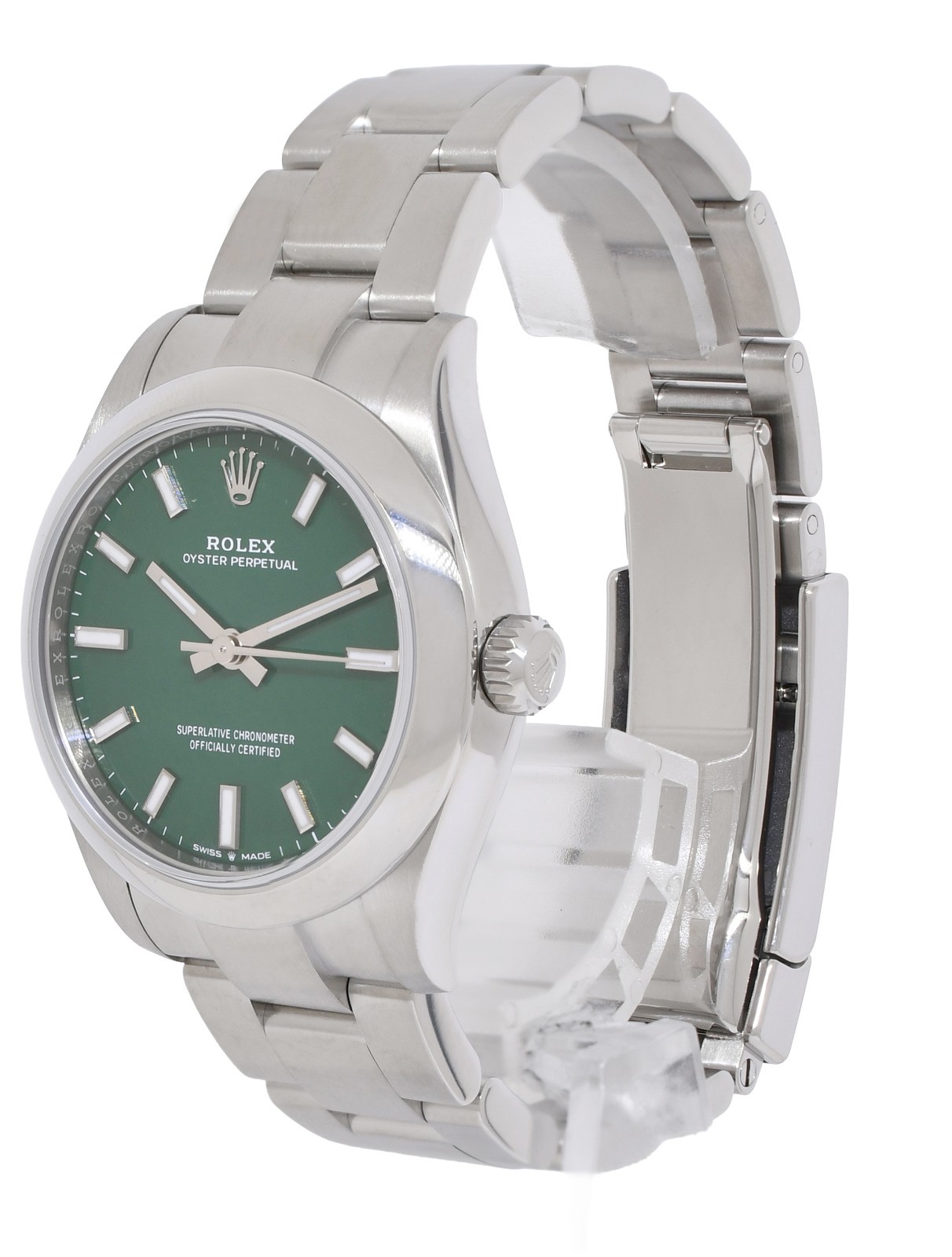 Rolex Oyster Perpetual 31 Steel Green Dial Ladies Watch 277200
