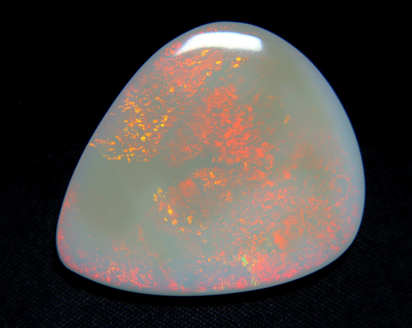 50.00 Carat Natural Australian Opal Smooth Cabochon Loose Gemstone 40X34X5MM