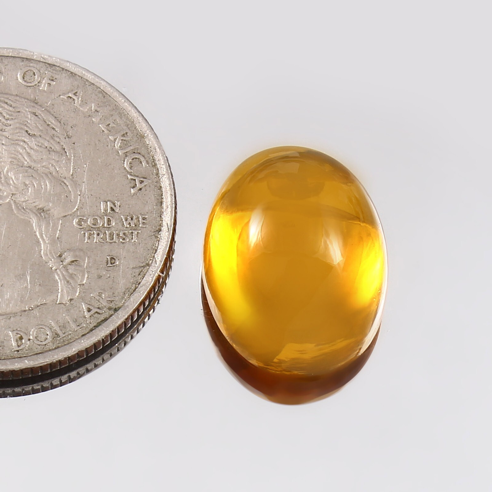 Lab Created Synthetic Yellow Sapphire Flat Back Oval Gemstone 4×6-15x20mm,1pcs