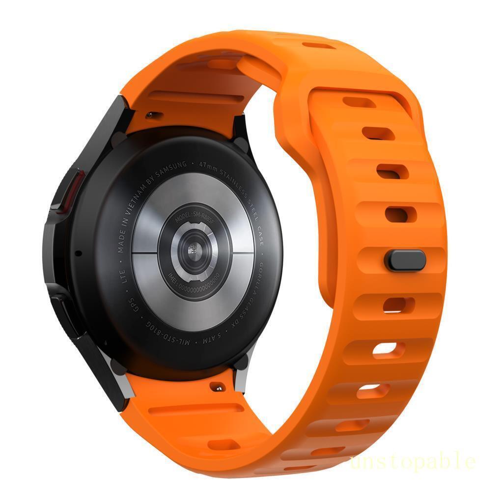 For Samsung Galaxy Watch 4 5 6 7 40/42/44/45/47m Sport Silicone Watch Band Strap