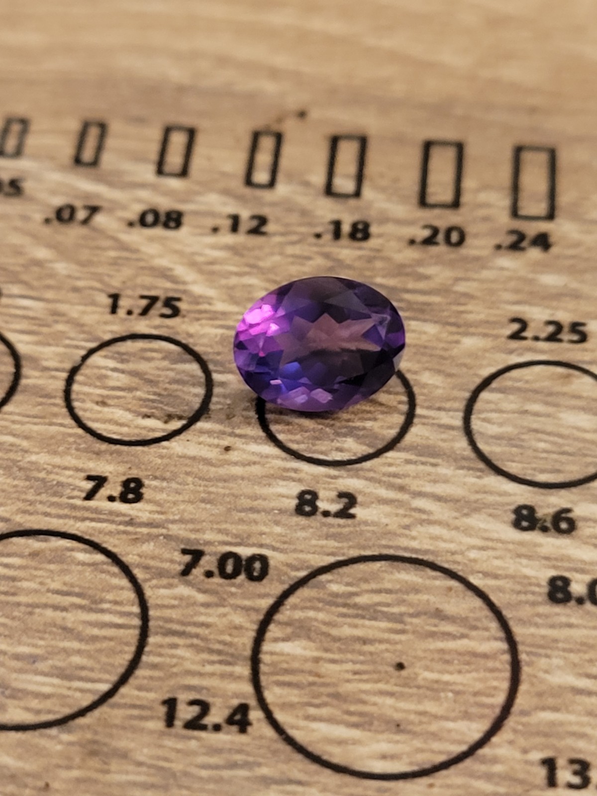 33 Year Jtv Purple Blue Oval Loose Amethyst Gem
