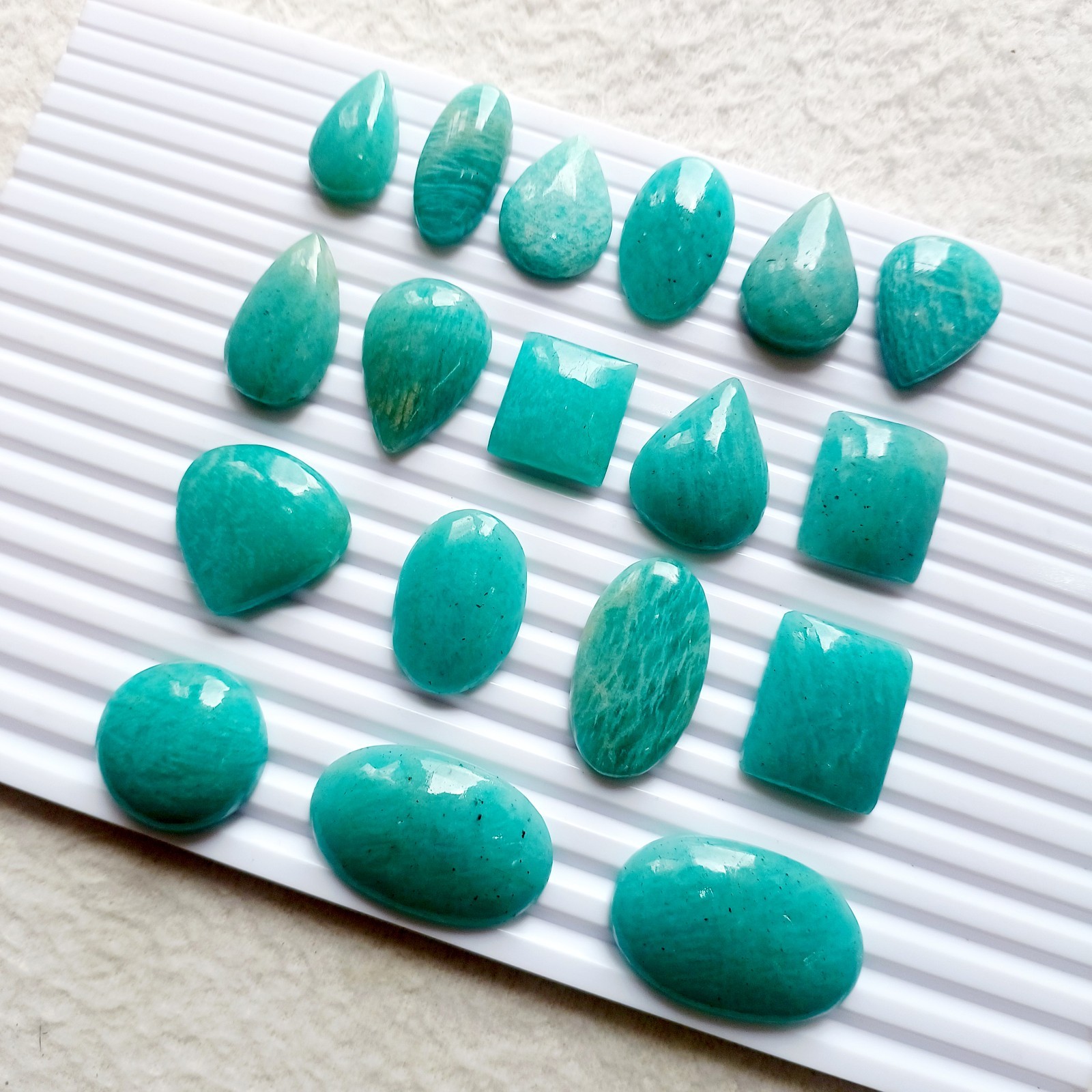 Amazonite Mix Shape Cabochon Loose Gemstone 706
