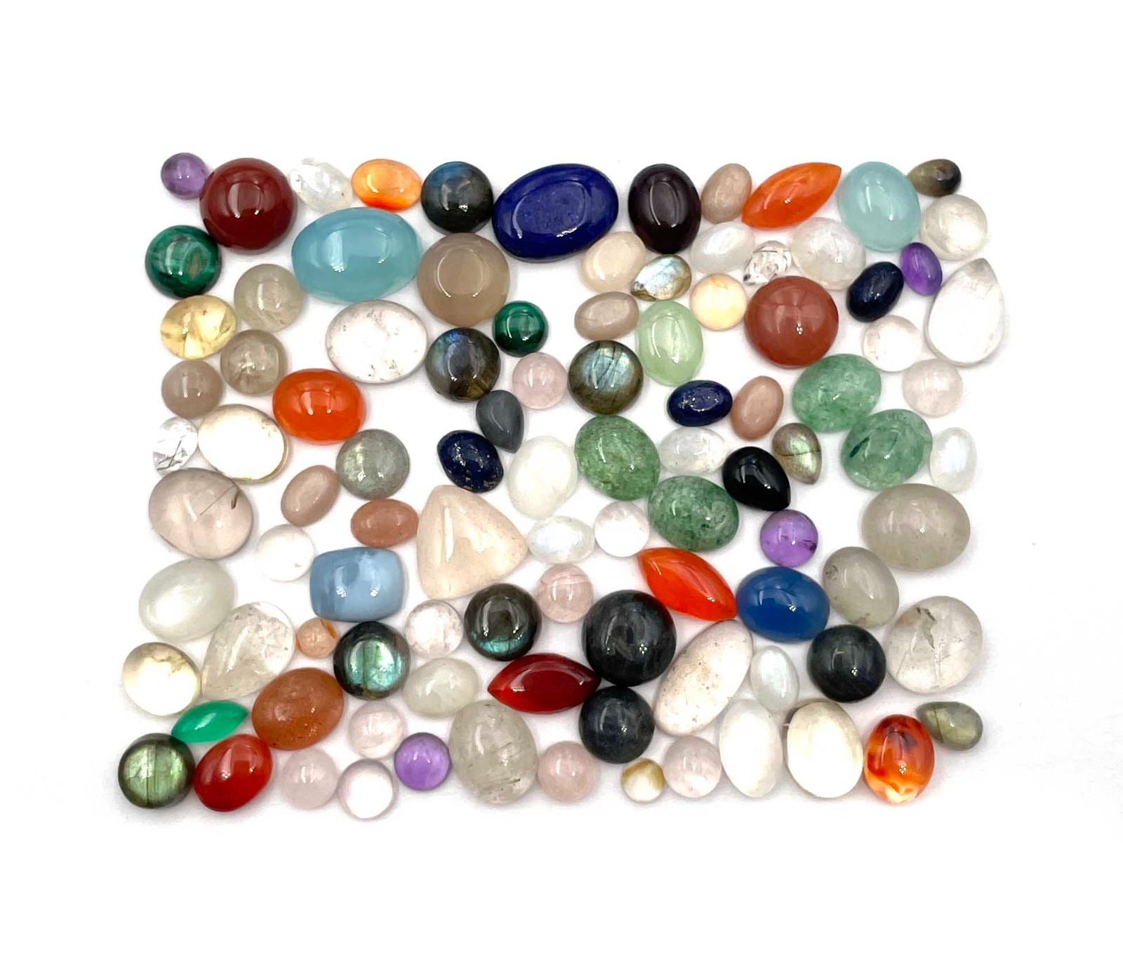 Natural Mix Gemstone Mix Shape Cabochon Loose Gemstone Lot 100 CT