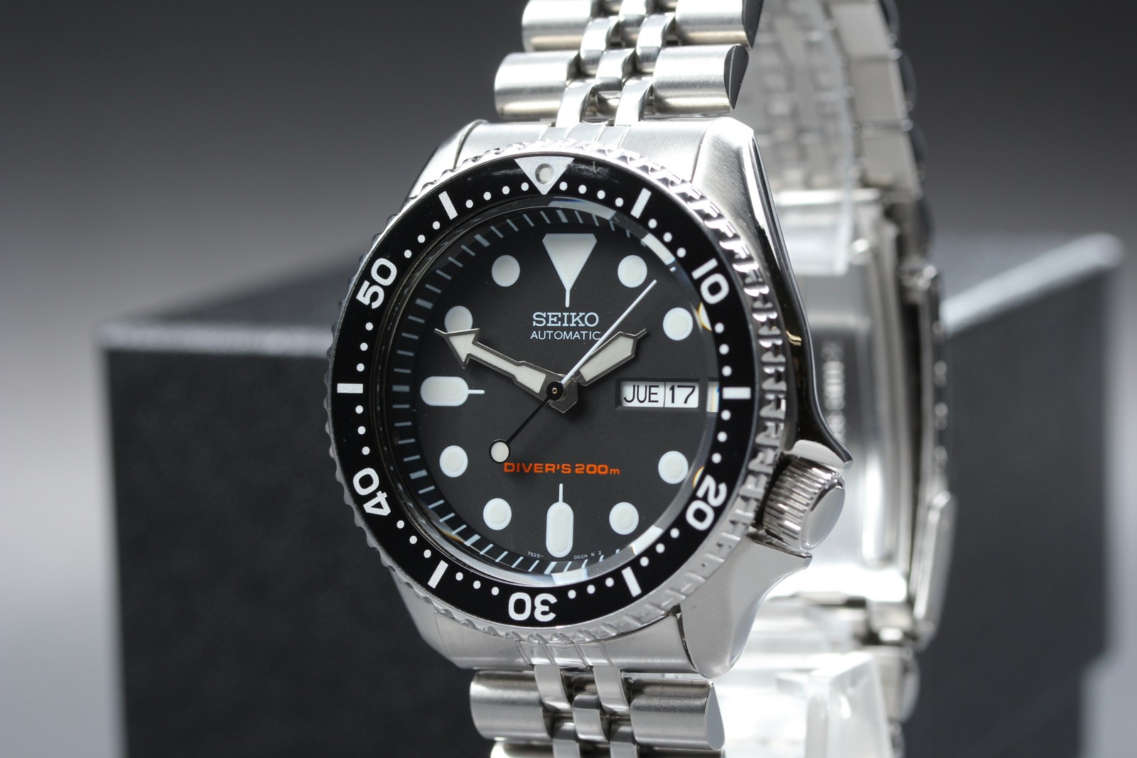 [Exc+5] Seiko Scuba Diver’s 7S26-0020 SKX007 Automatic Black 21J Men’s Watch