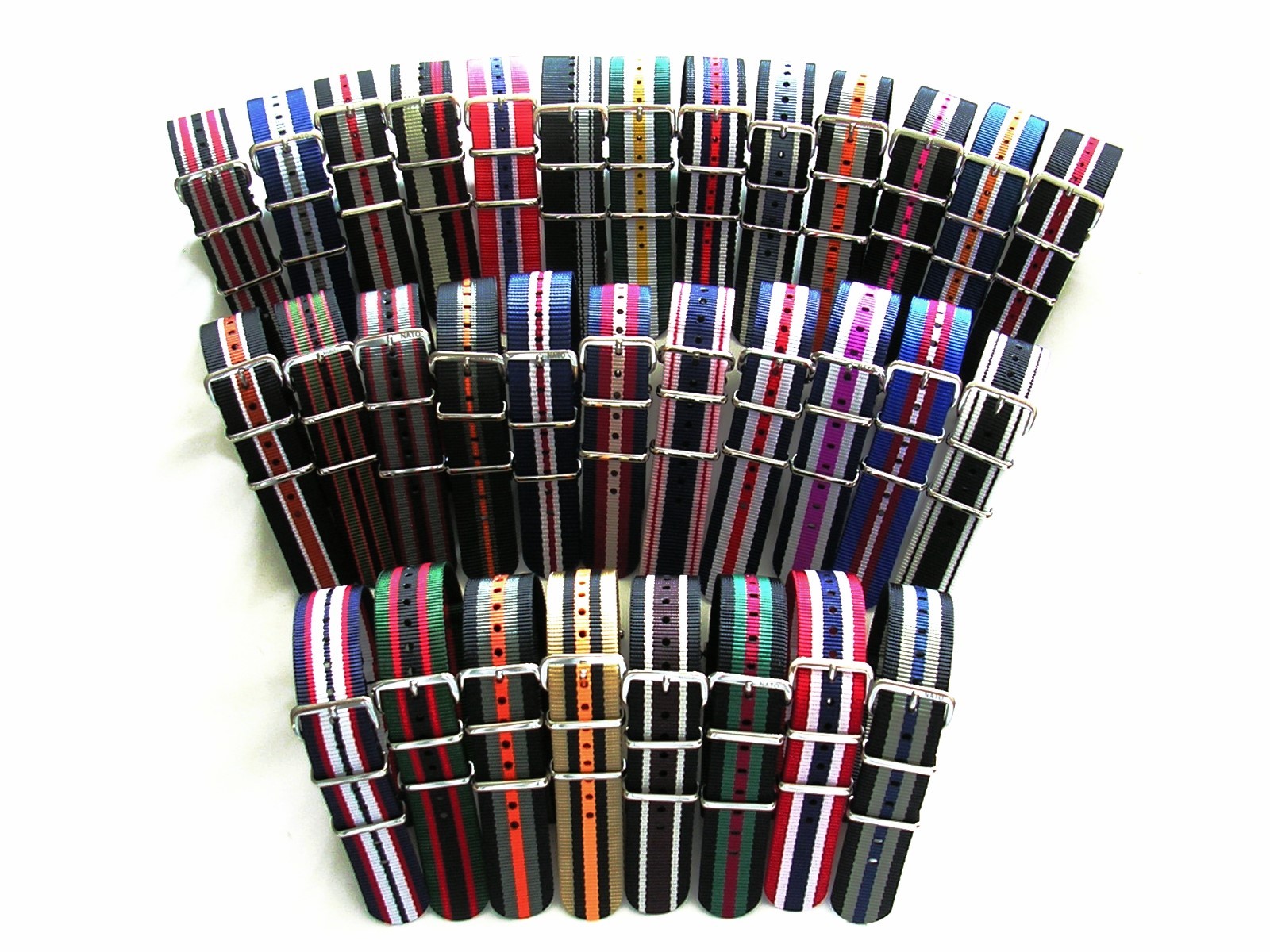 NATO G10 ® 5 Stripe Prem nylon watchband Sport strap Military RAF bond IW SUISSE