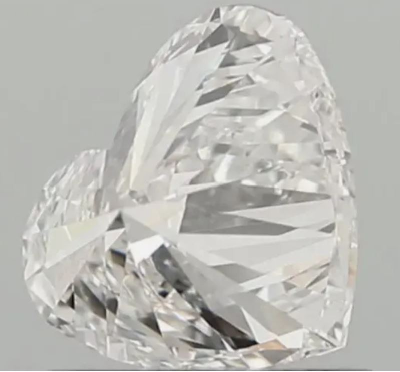 Certified 1 Pc Loose CVD Diamond D Color 5 x 5 mm Heart Shape IF Clarity