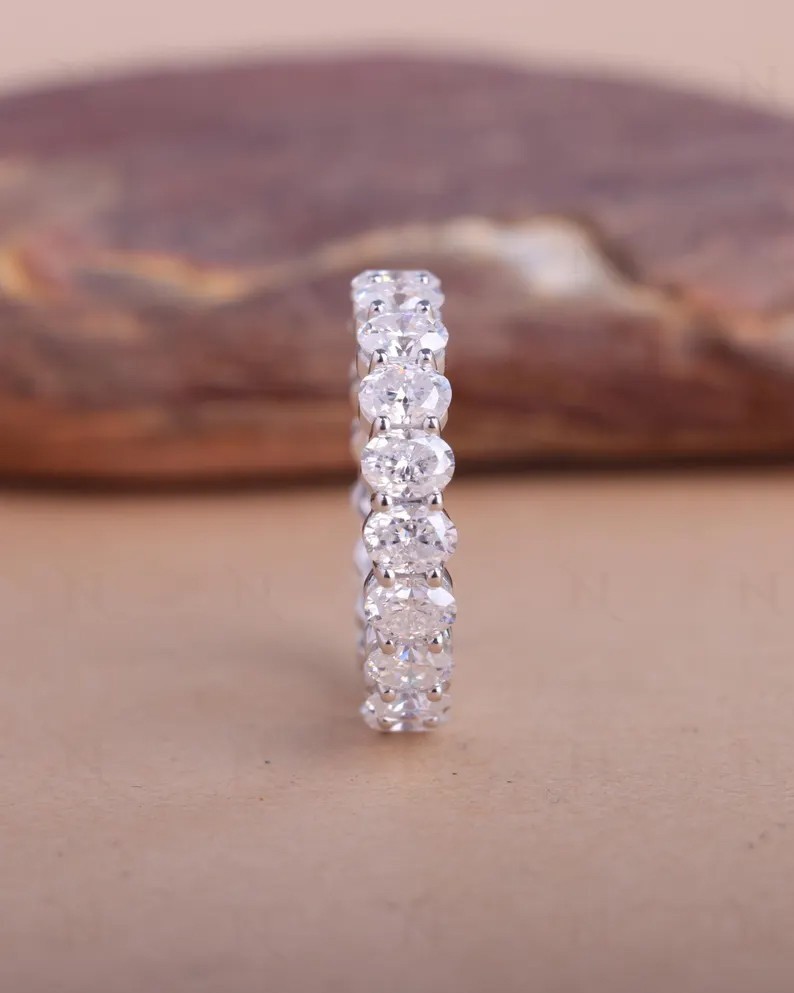 RARE 10.00 Ct Certified White Treated Diamond Solitaire Ring In 925 Silver