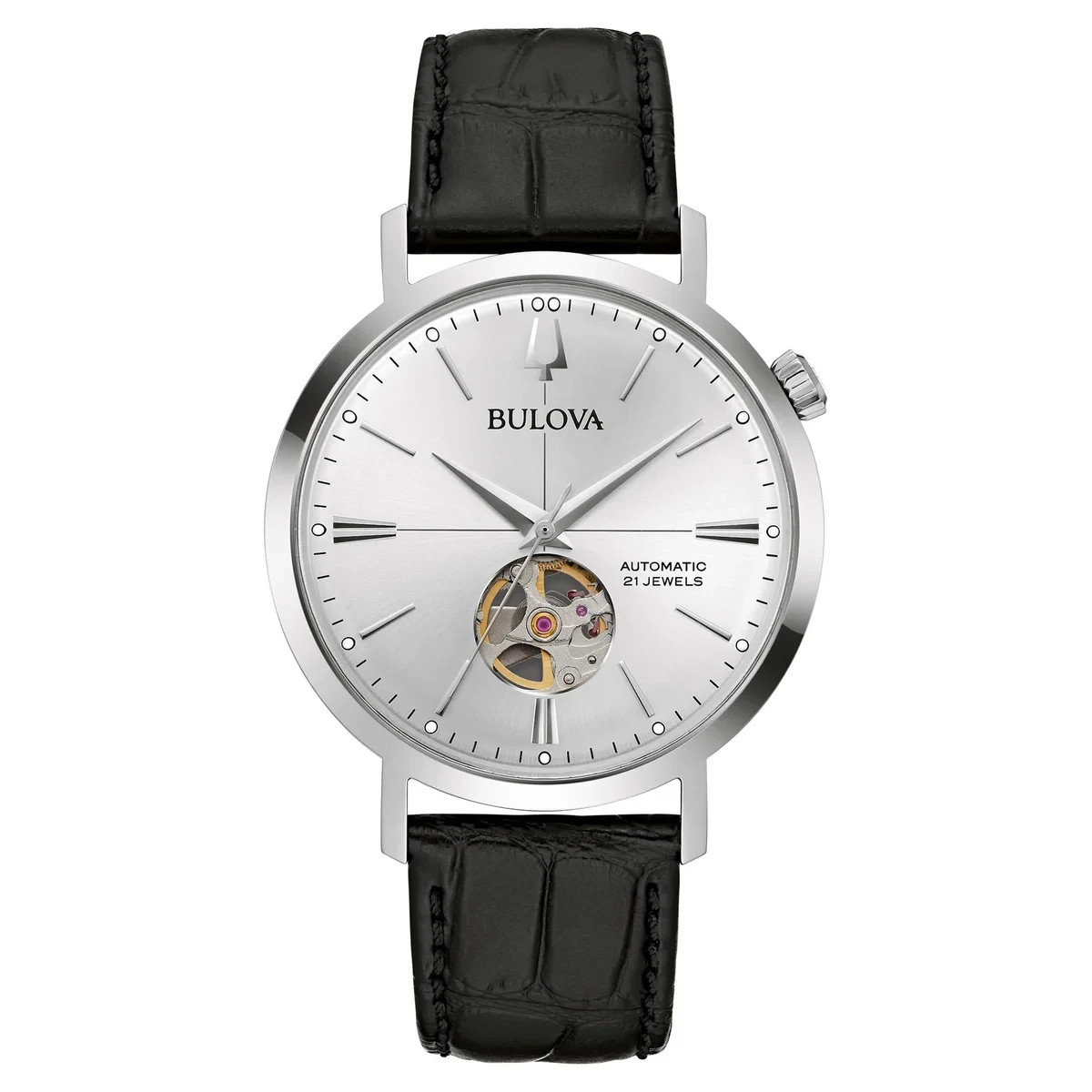 Bulova Aerojet Automatic Stainless Steel Men’s Watch, 41mm 96A315 NEW