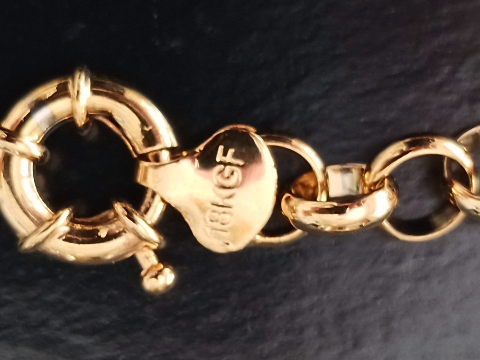 Necklaces 18 KT Italy, 18 KT GF, Bundle, 5 Pieces, Heavy, Excellent