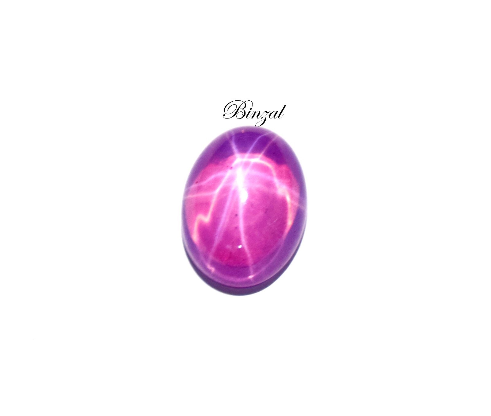 16ct Lavender Pink Purple Star Ruby 6 Ray Star Ruby Cabochon Star Loose Gemstone