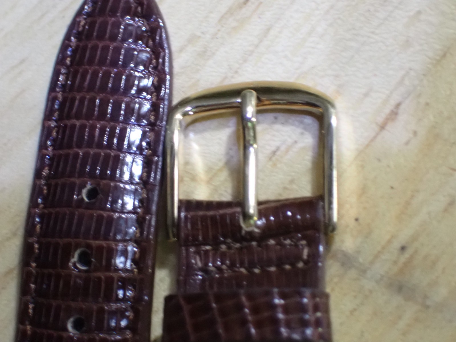 Hamilton Men’s Royal Lizard Brown Watch Band Strap 17.4 mm Ends 7″ unused