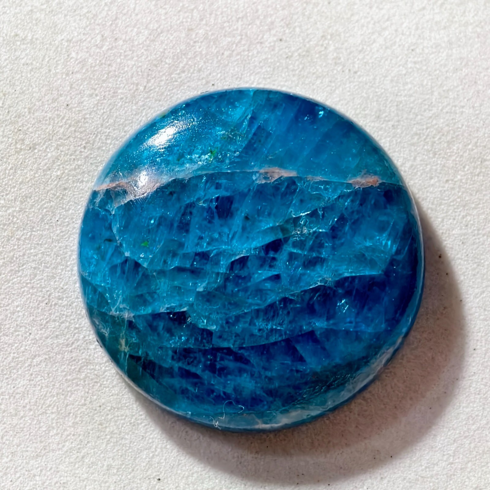42 Cts Natural Blue Apatite Cabochon Gemstone For Jewelry 25.3x25x6.9 MM