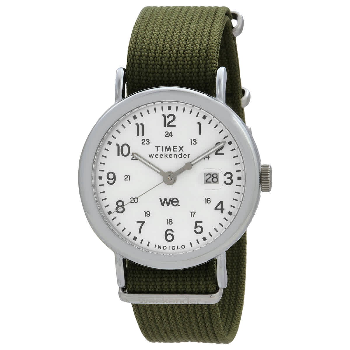 Timex Weekender Quartz White Dial Watch TW2W86000