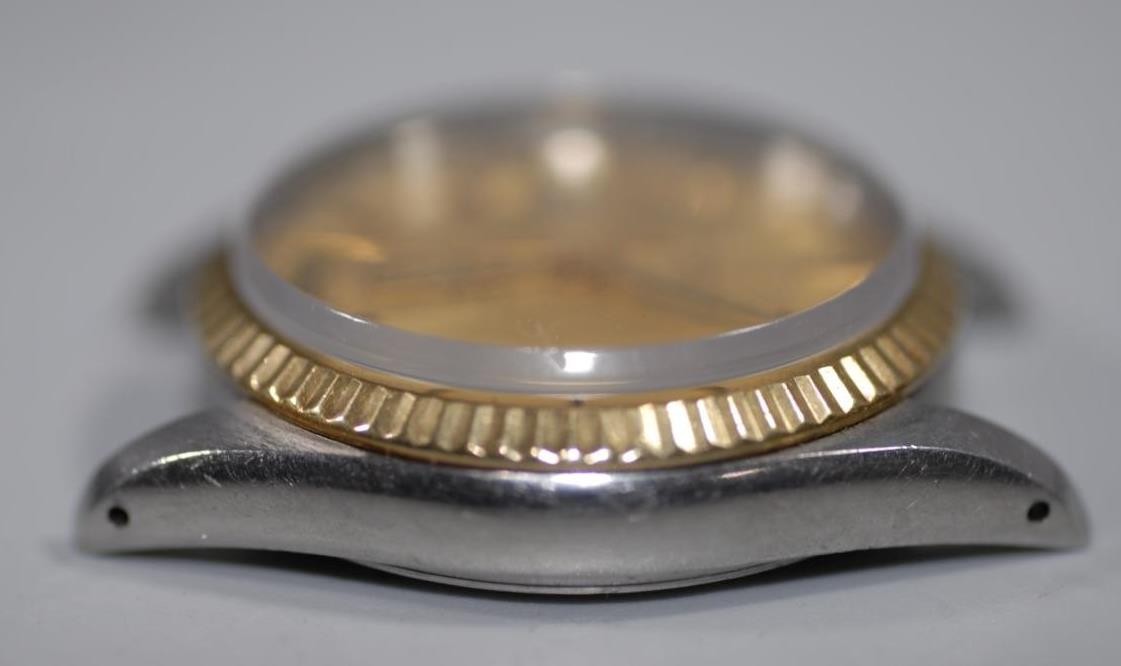 Rolex Tudor Oyster Prince Date-Day 18K Gold Bezel 94613 Daydate 36mm Watch Ex+!