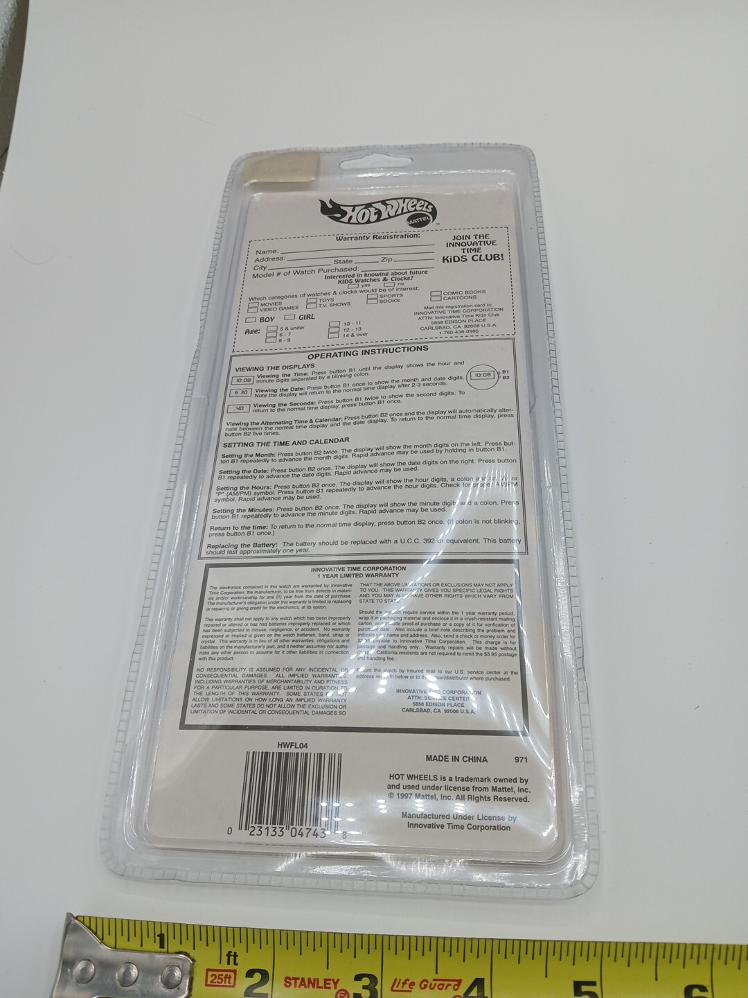 1997 Sealed Hot Wheels Watch Power Pistons