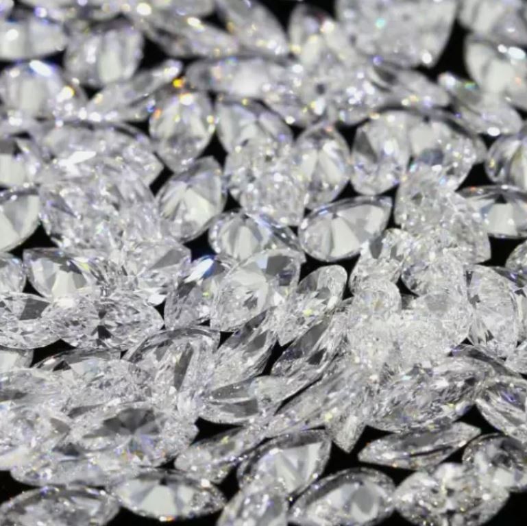 10 Pcs Lot IF Clarity Loose CVD Diamond 2.5 x 4 mm D Color Pear Cut Certified