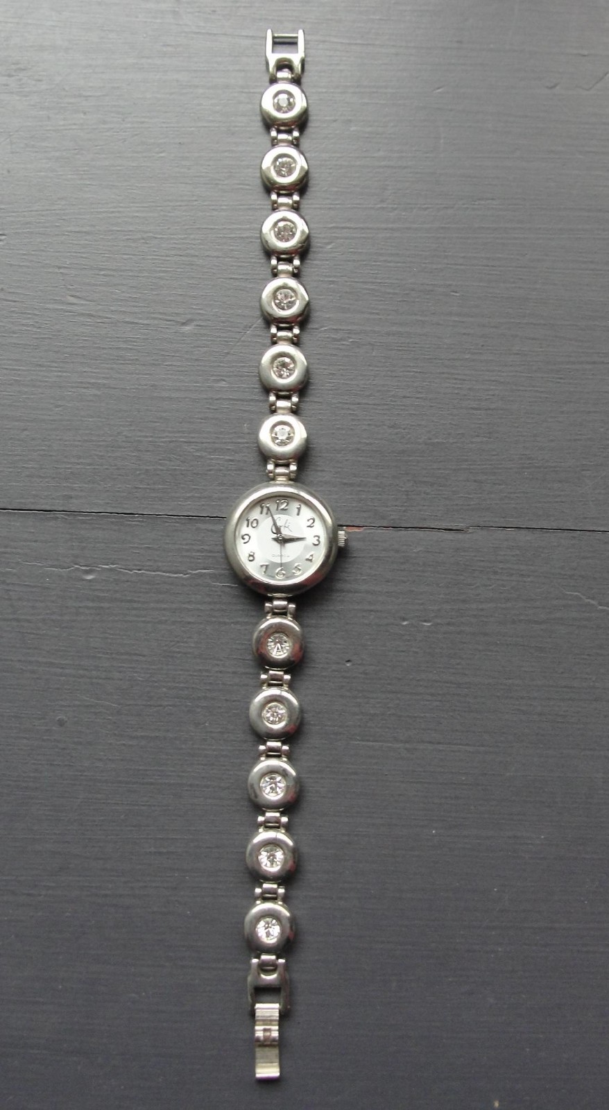 Vintage Cache Quartz Ladies Watch CA-318 Rhinestones Band Runs, New Battery