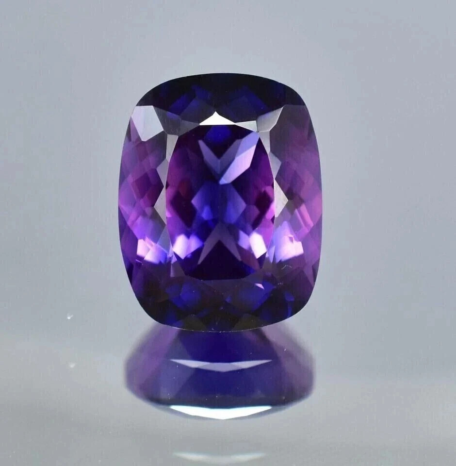 AAA 9.55 Ct Ravishing Natural Ceylon Purple Blue Sapphire Loose Cushion Gemstone