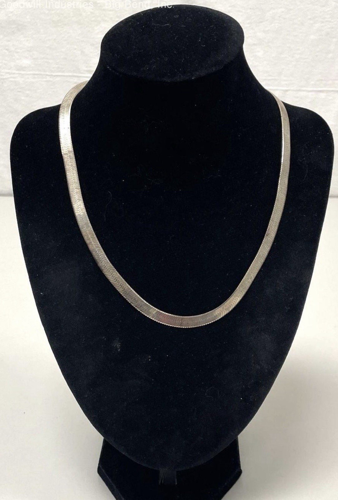 Sterling Silver 925 Herringbone Chain 19-20 Inches 24.2 Grams Clean Lot