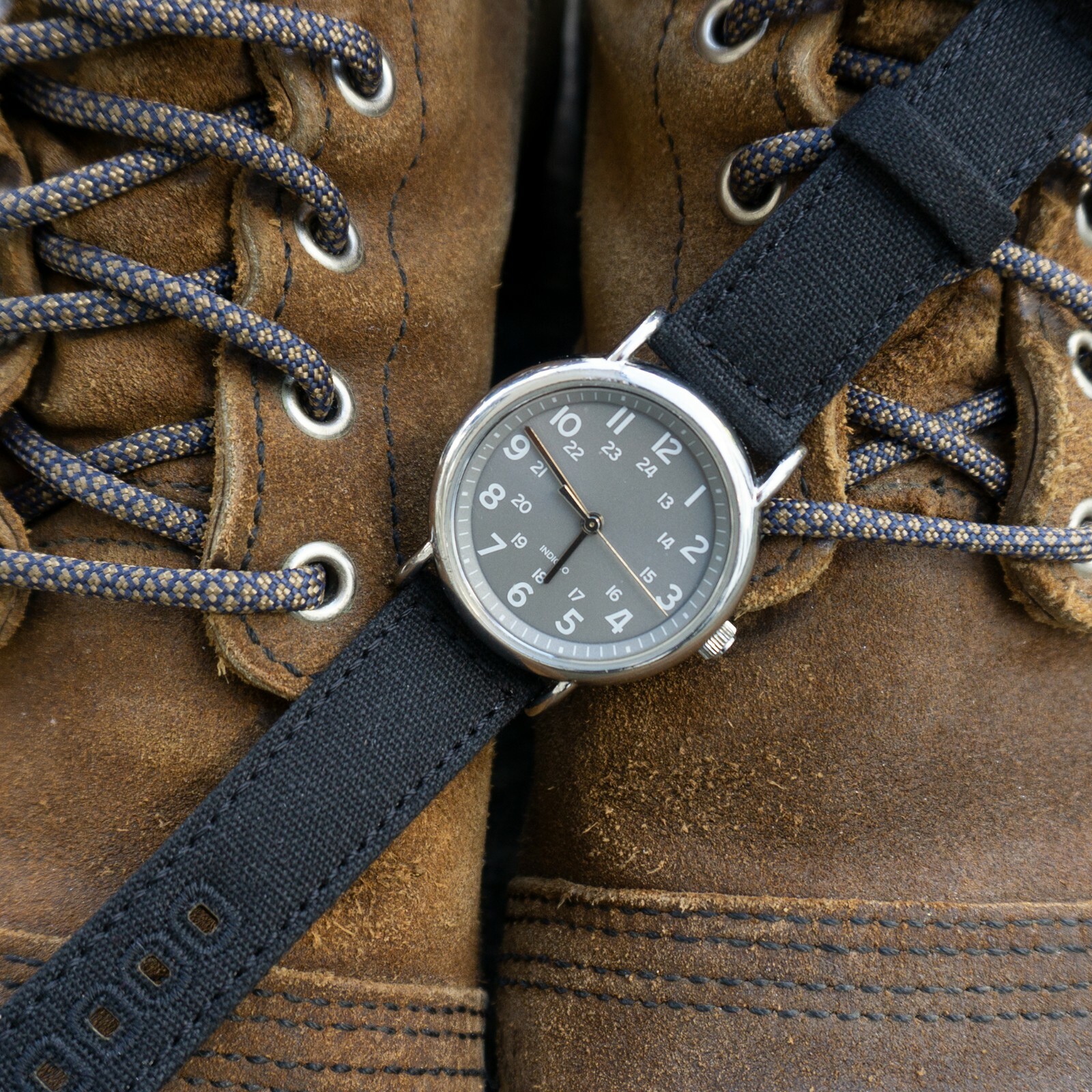 Benchmark Black Canvas Quick Release Watch Band – 20mm or 22mm