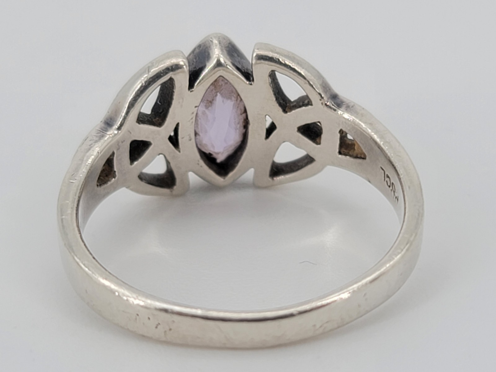 925 PSCL Marked Peter Stone Sterling Silver Celtic Knot RING