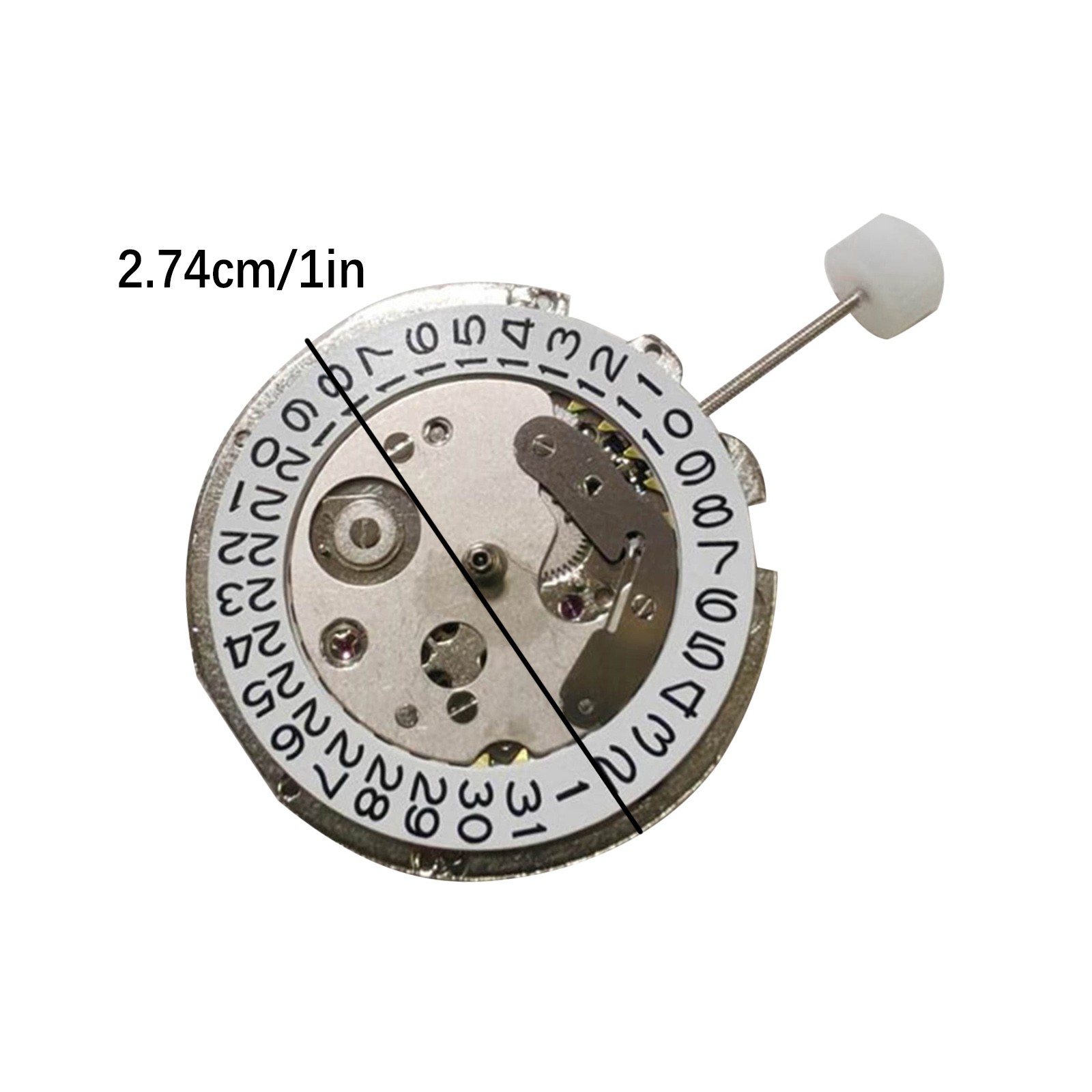 China Made Mechanical Movement 27.4×5.03mm for NH35 Replacement Central H/M/S