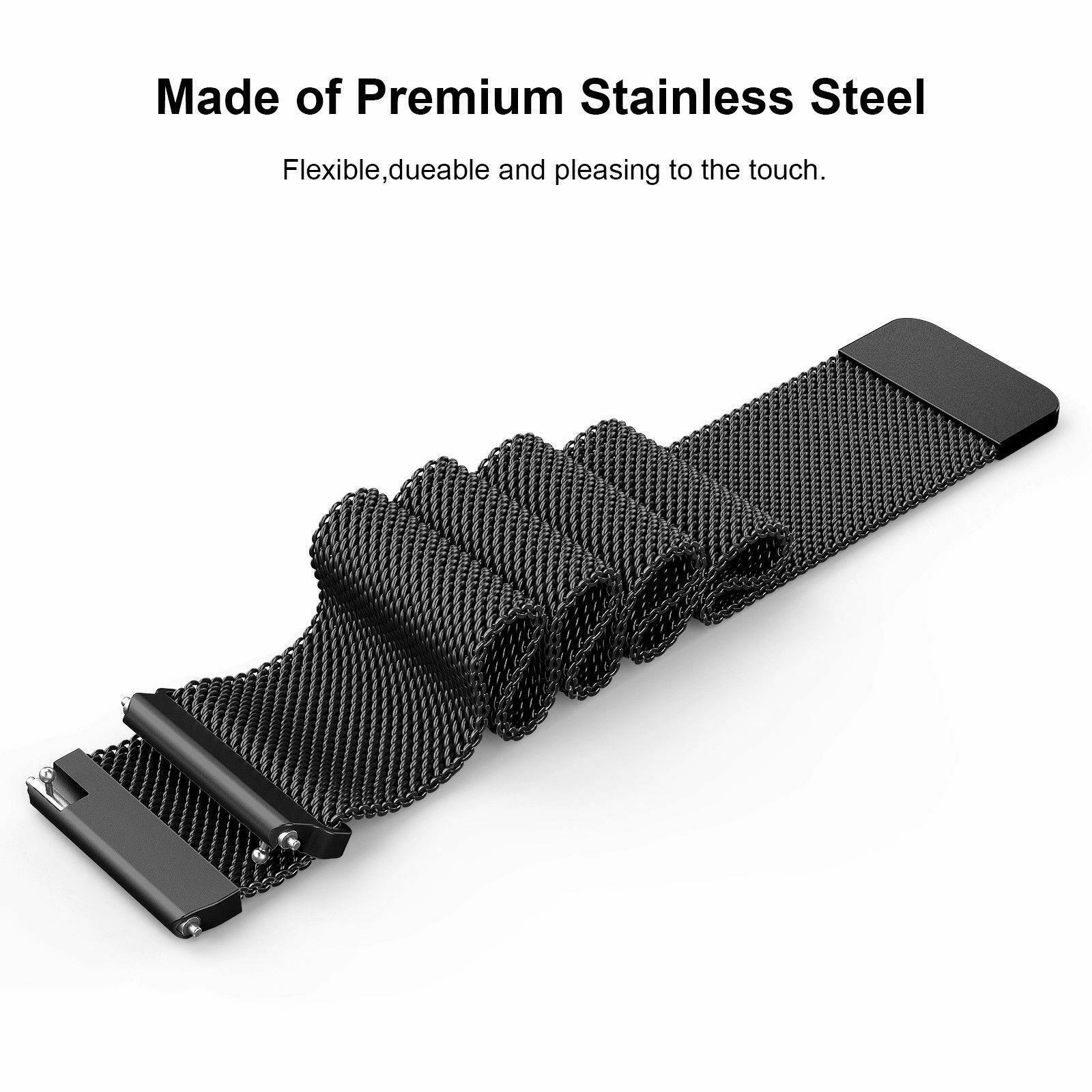 Magnetic Milanese metal For Fitbit Versa / 2 Watch Wrist Band Strap Bracelet